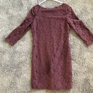 Diane Von Furstenberg Merlot lace dress
